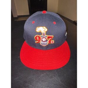 907 Baseball Hat Fitted New Era 59FIFTY Train Steam Engine Red Blue Cap